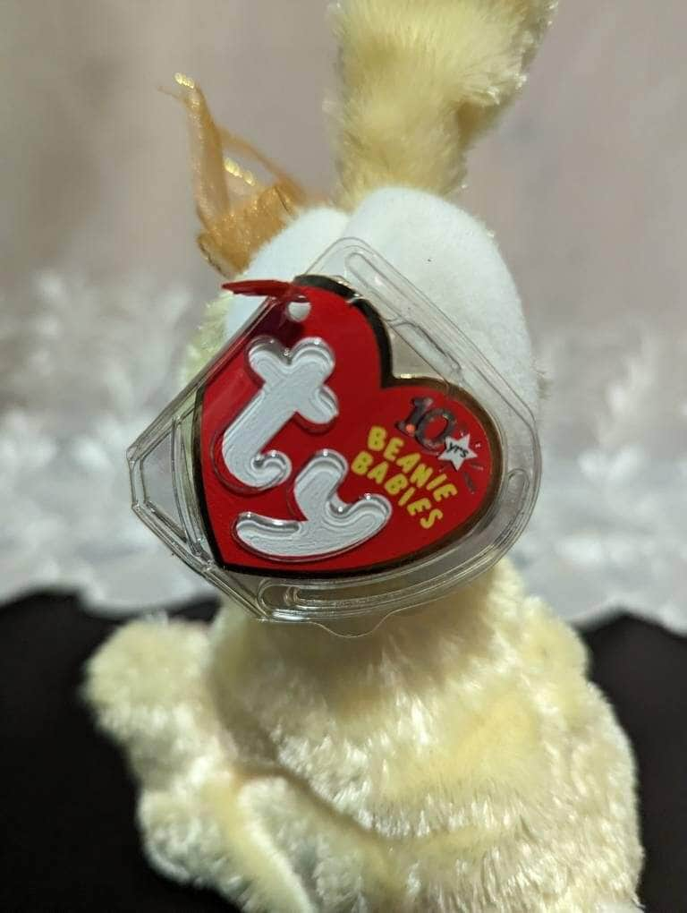 Ty Beanie Baby - Nibblies The Yellow Bunny With Carrot (6in) - Vintage Beanies Canada