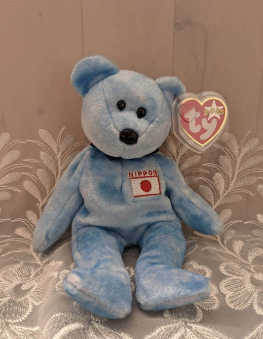 Ty Beanie Baby - Nipponia The Japanese Exclusive Bear (8.5 In) - Vintage Beanies Canada