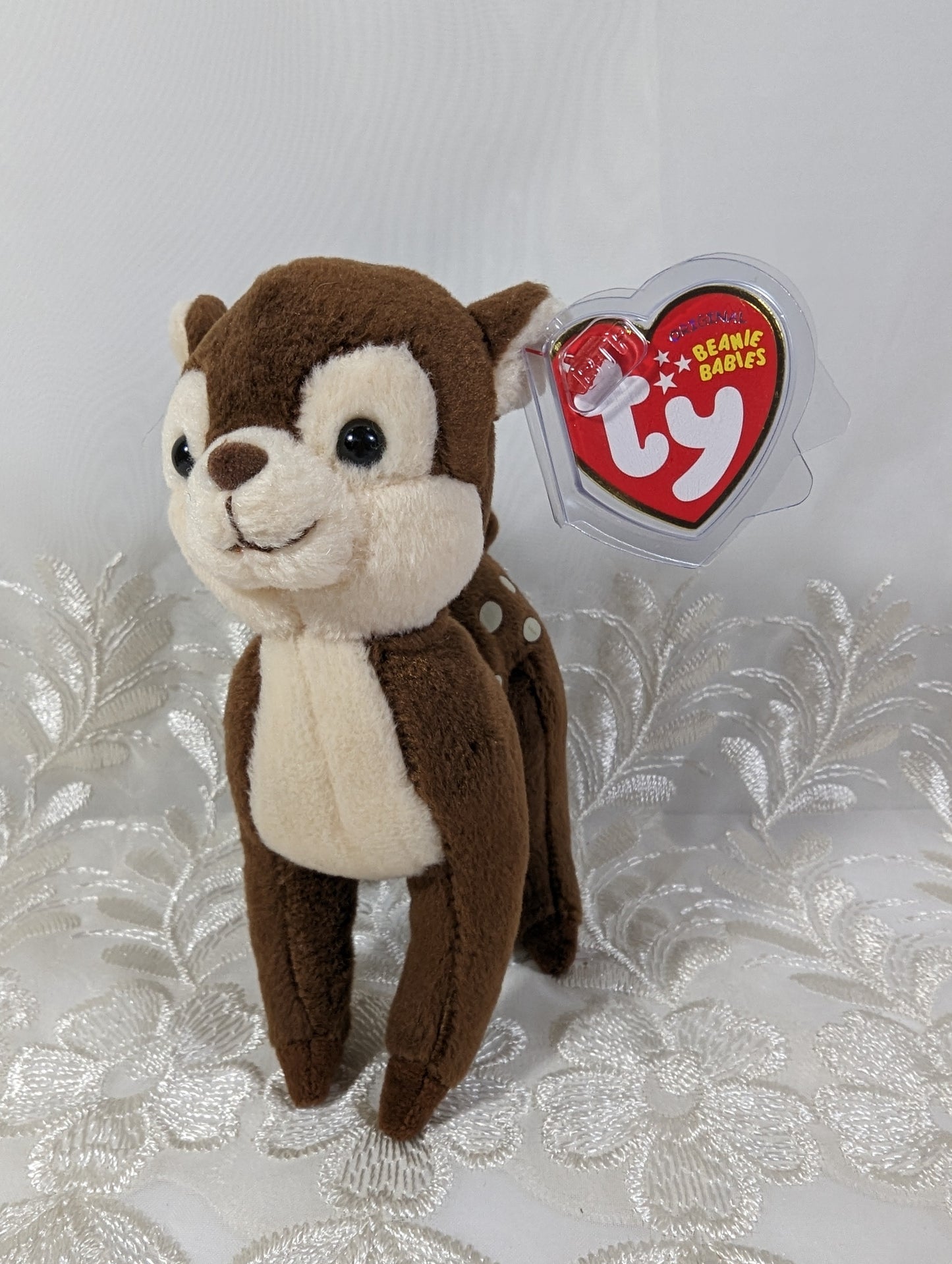 Ty Beanie Baby - Nutmeg the Deer (6in) Near Mint Tag - Vintage Beanies Canada