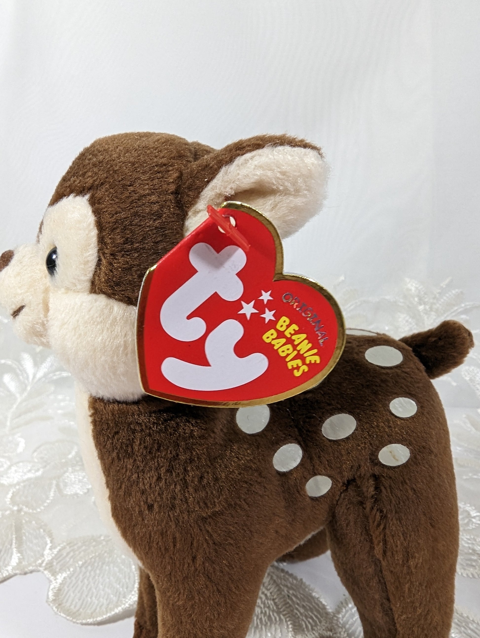 Ty Beanie Baby - Nutmeg the Deer (6in) Near Mint Tag - Vintage Beanies Canada