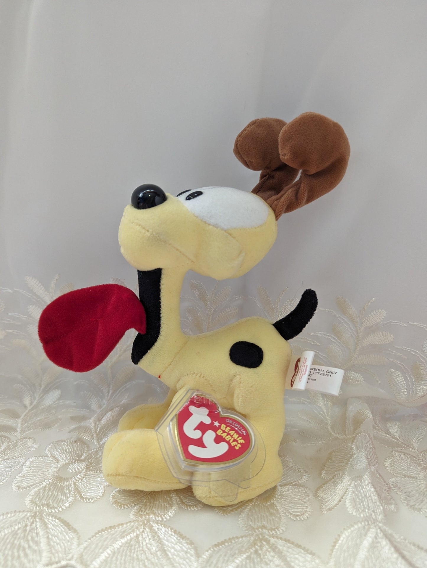 Ty Beanie Baby - Odie The Dog From Garfield Cartoon Version (7in) *Rare* Near Mint - Vintage Beanies Canada