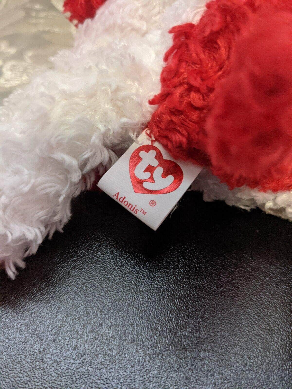 Ty Beanie Baby Of The Month - Adonis The Valentine's Day Dog - February 2005 - Vintage Beanies Canada