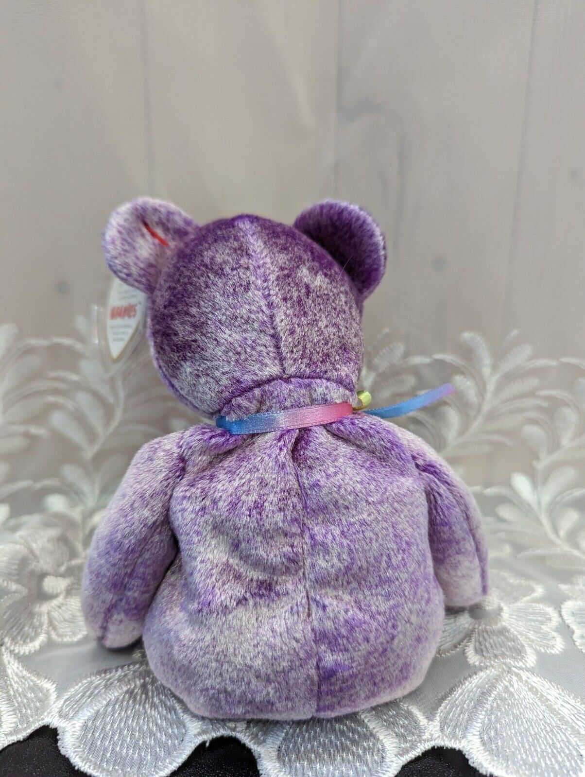 Ty Beanie Baby Of The Month - Dreamer The Purple Bear (7in) March 2003 - Vintage Beanies Canada