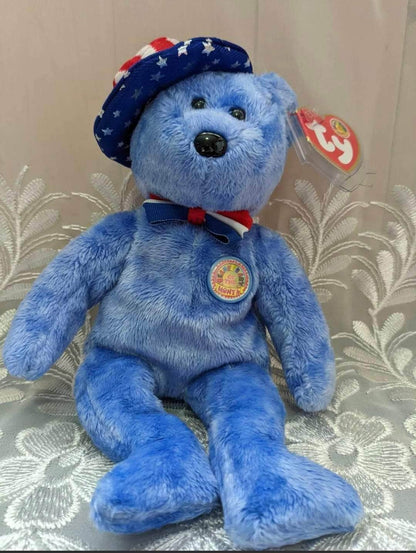 Ty Beanie Baby Of The Month - Founders The Bear - July 2005 (8in) - Vintage Beanies Canada