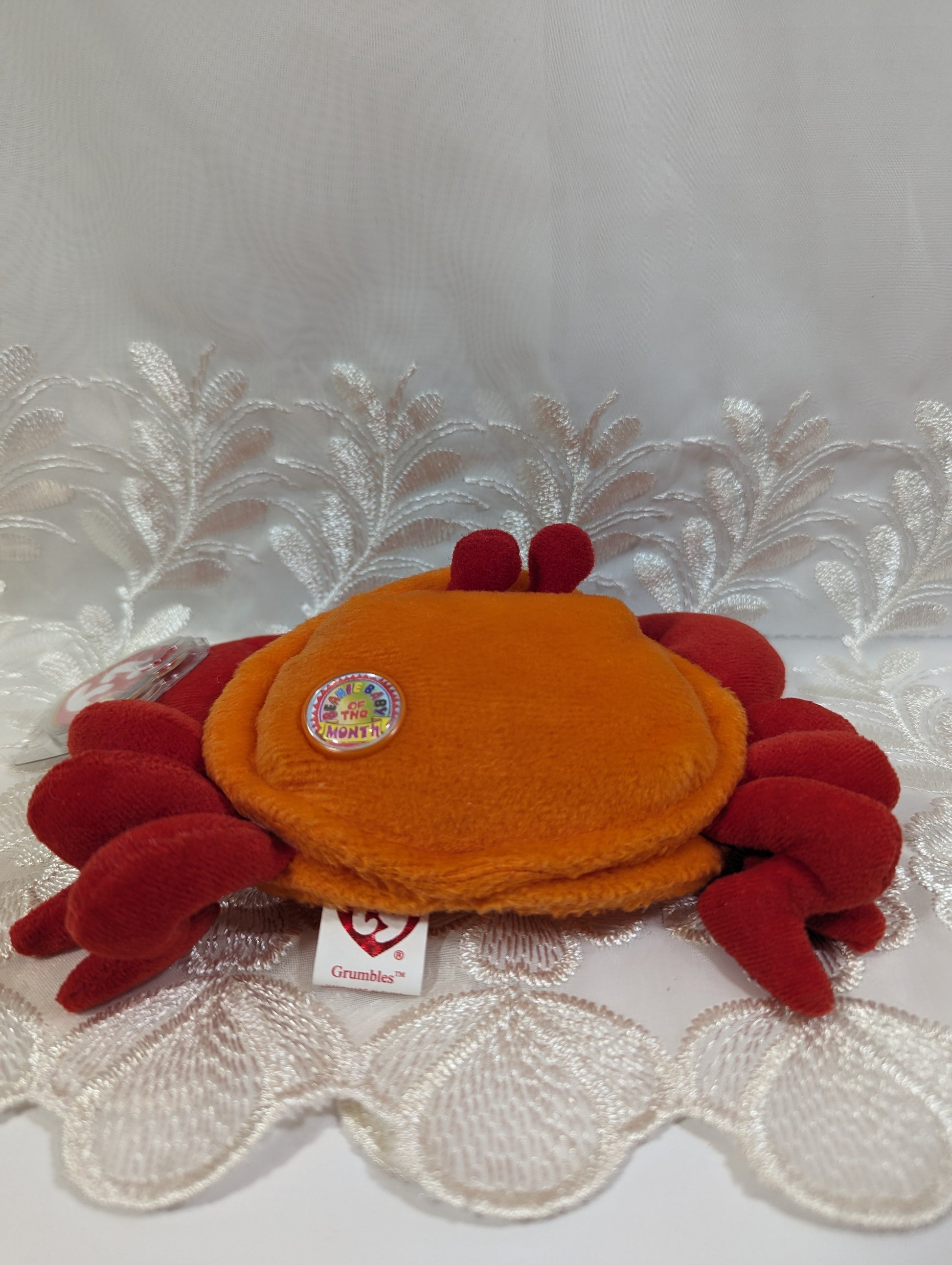 Ty Beanie Baby Of The Month - Grumbles the Crab (6in) June 2006 - Vintage Beanies Canada