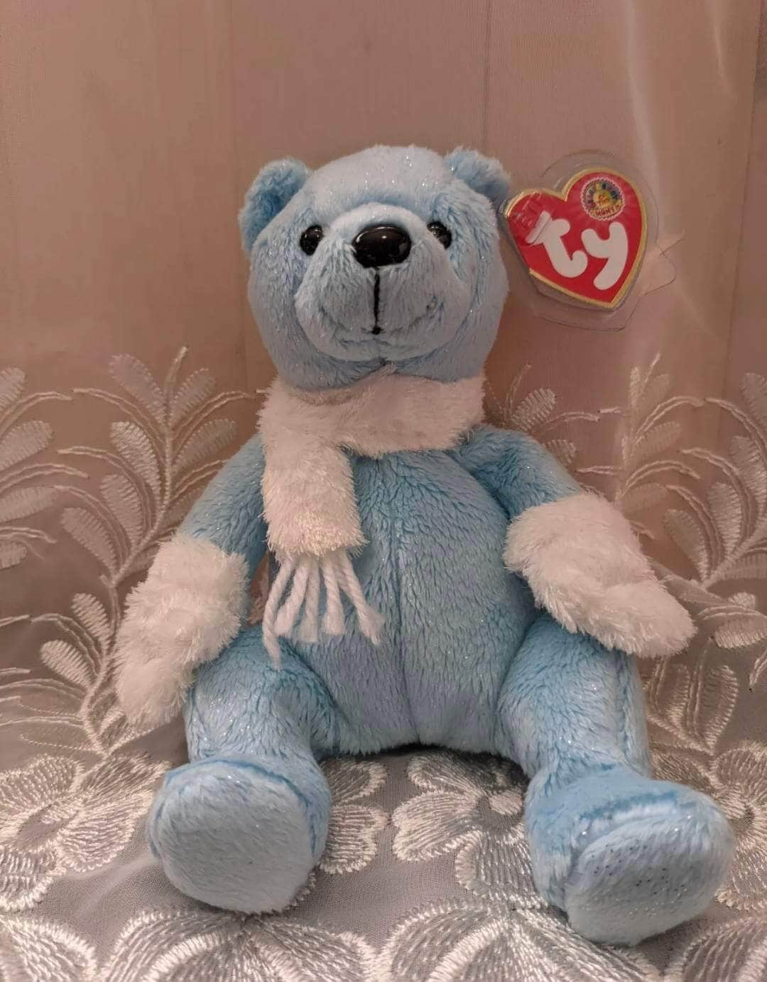 Ty Beanie Baby Of The Month - Icecubes The Bear - January 2006 (7in) - Vintage Beanies Canada