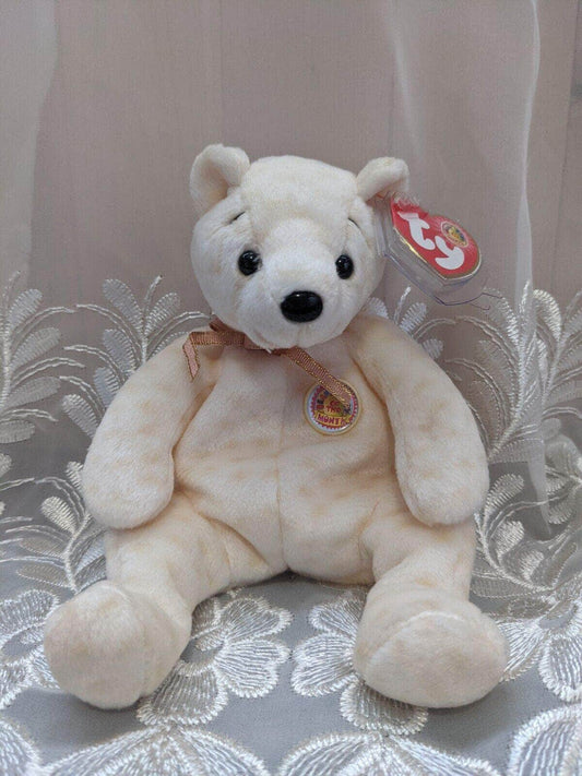 Ty Beanie Baby Of The Month - Popcorn The Bear - October 2003 (6in) - Vintage Beanies Canada