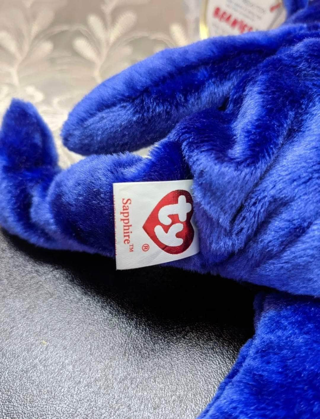 Ty Beanie Baby Of The Month - Sapphire The Bear - May 2004 (8.5in) - Vintage Beanies Canada