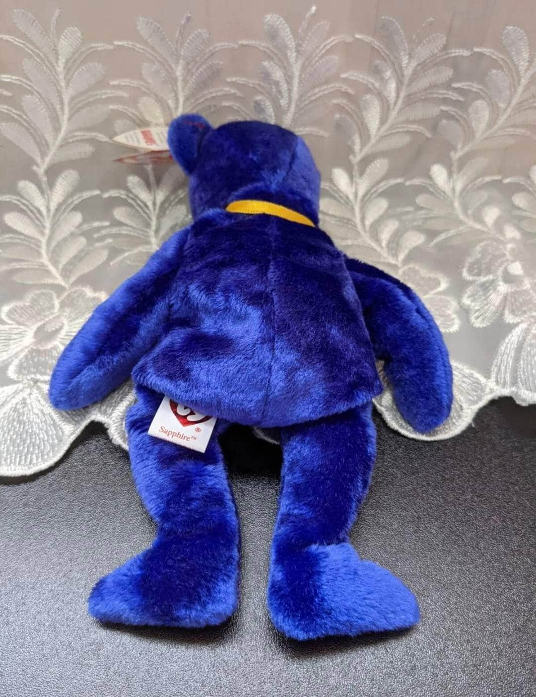 Ty Beanie Baby Of The Month - Sapphire The Bear - May 2004 (8.5in) - Vintage Beanies Canada