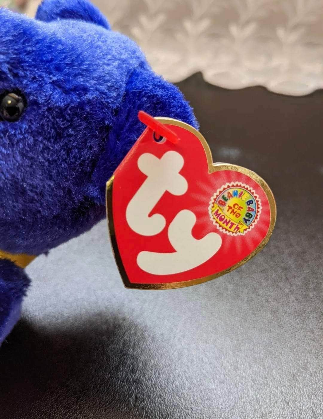 Ty Beanie Baby Of The Month - Sapphire The Bear - May 2004 (8.5in) - Vintage Beanies Canada