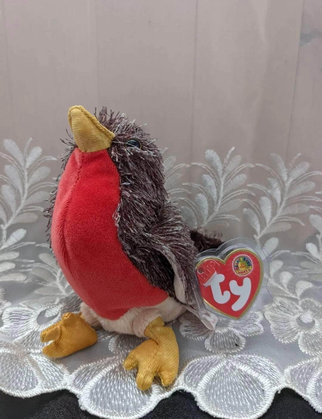 Ty Beanie Baby Of The Month - Serenade The Robin Bird - April 2005 (4.5in) - Vintage Beanies Canada