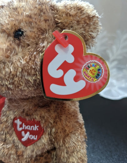 Ty Beanie Baby of the month - Thank You The Brown Bear (8.5in) April 2004 - Vintage Beanies Canada