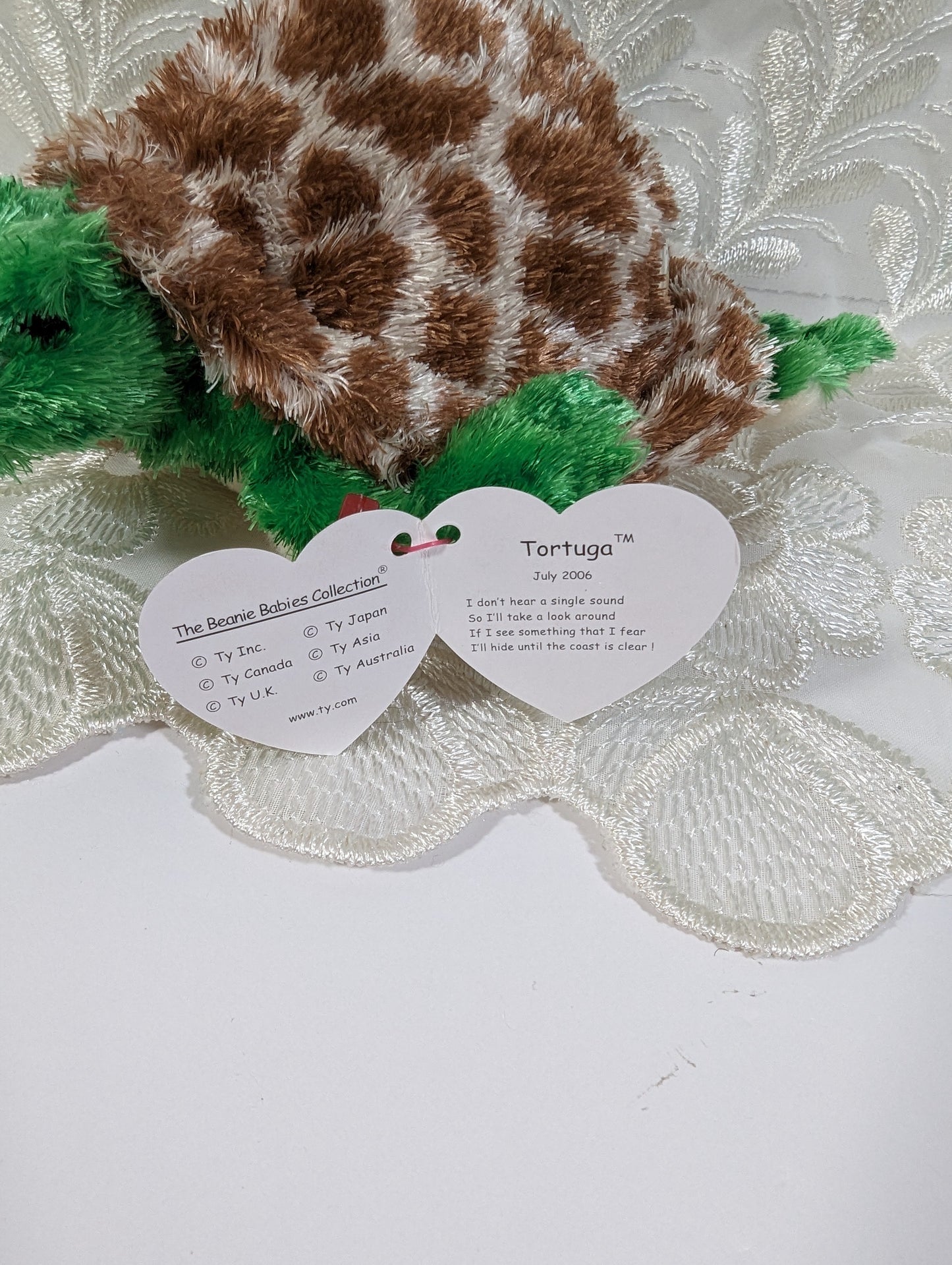 Ty Beanie Baby of the month - Tortuga the Turtle (6in) July 2006 - Vintage Beanies Canada