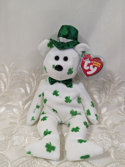 Ty Beanie Baby - O'Fortune The St Patrick's Day Bear (8.5in) - Vintage Beanies Canada