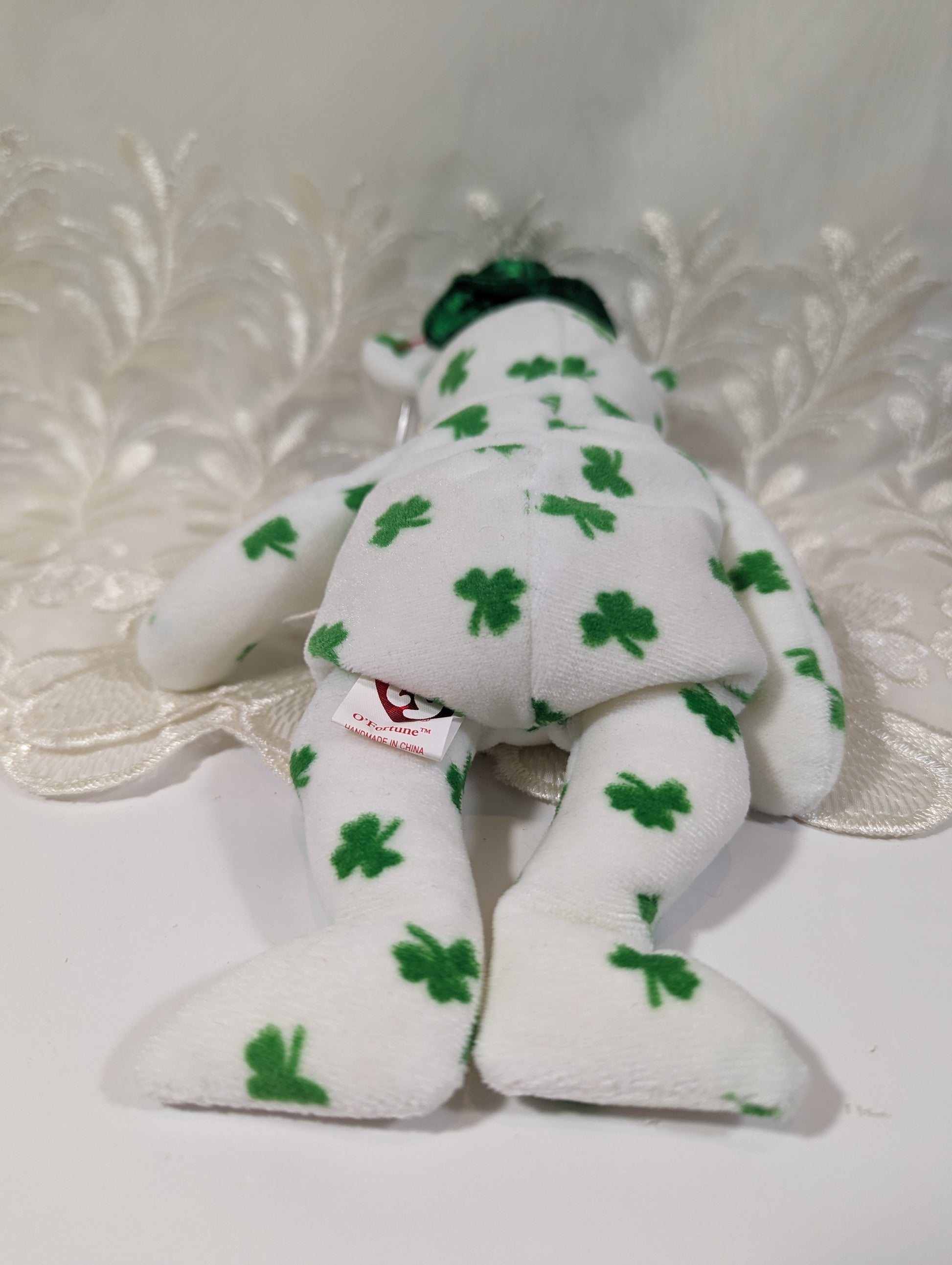 Ty Beanie Baby - O'Fortune The St Patrick's Day Bear (8.5in) - Vintage Beanies Canada