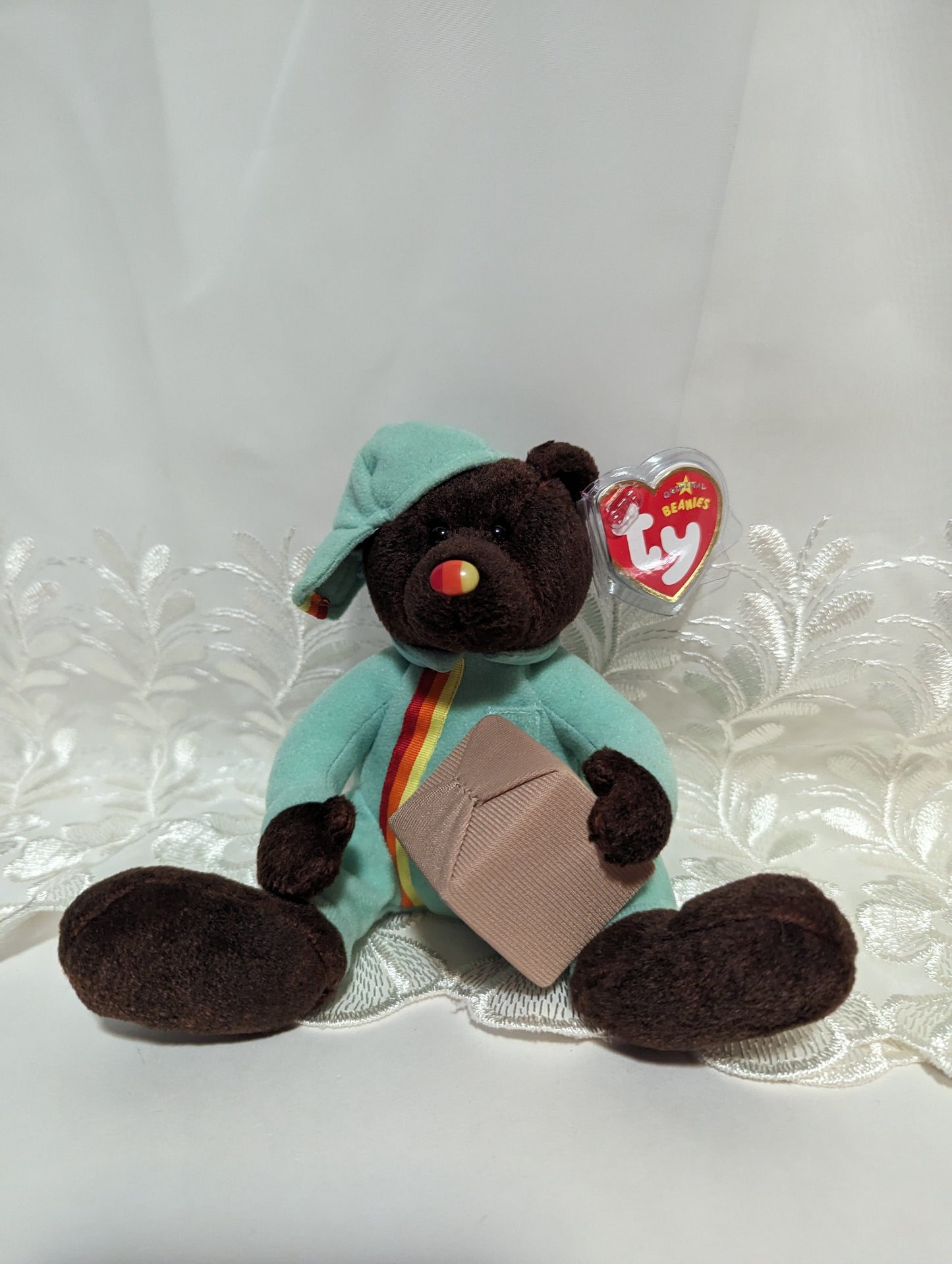 Ty Beanie Baby - Packer the Bear - UK Exclusive (7 in) - Vintage Beanies Canada