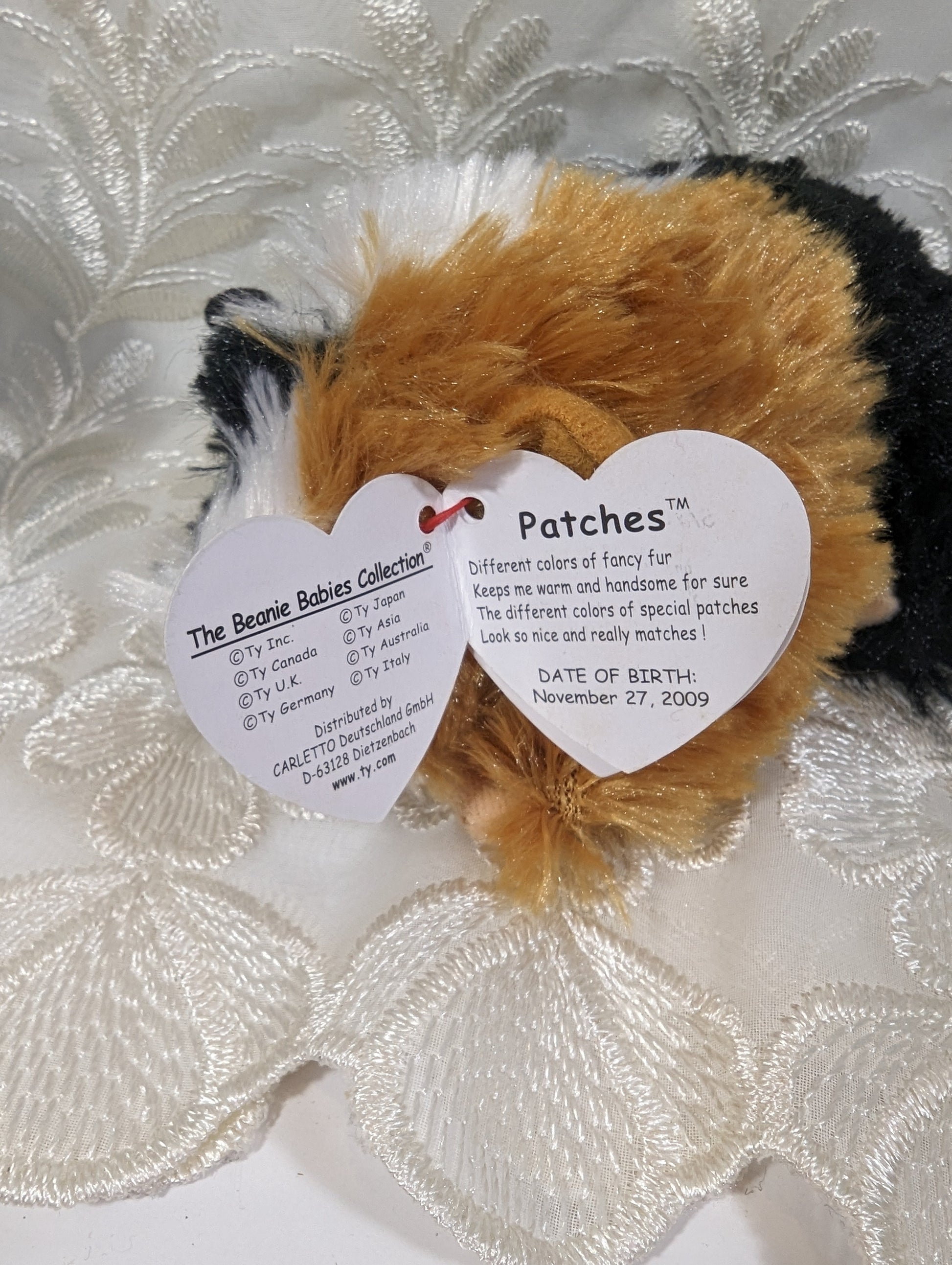 Ty Beanie Baby - Patches The Guinea Pig (5.5 In) Near Mint Tag - Vintage Beanies Canada