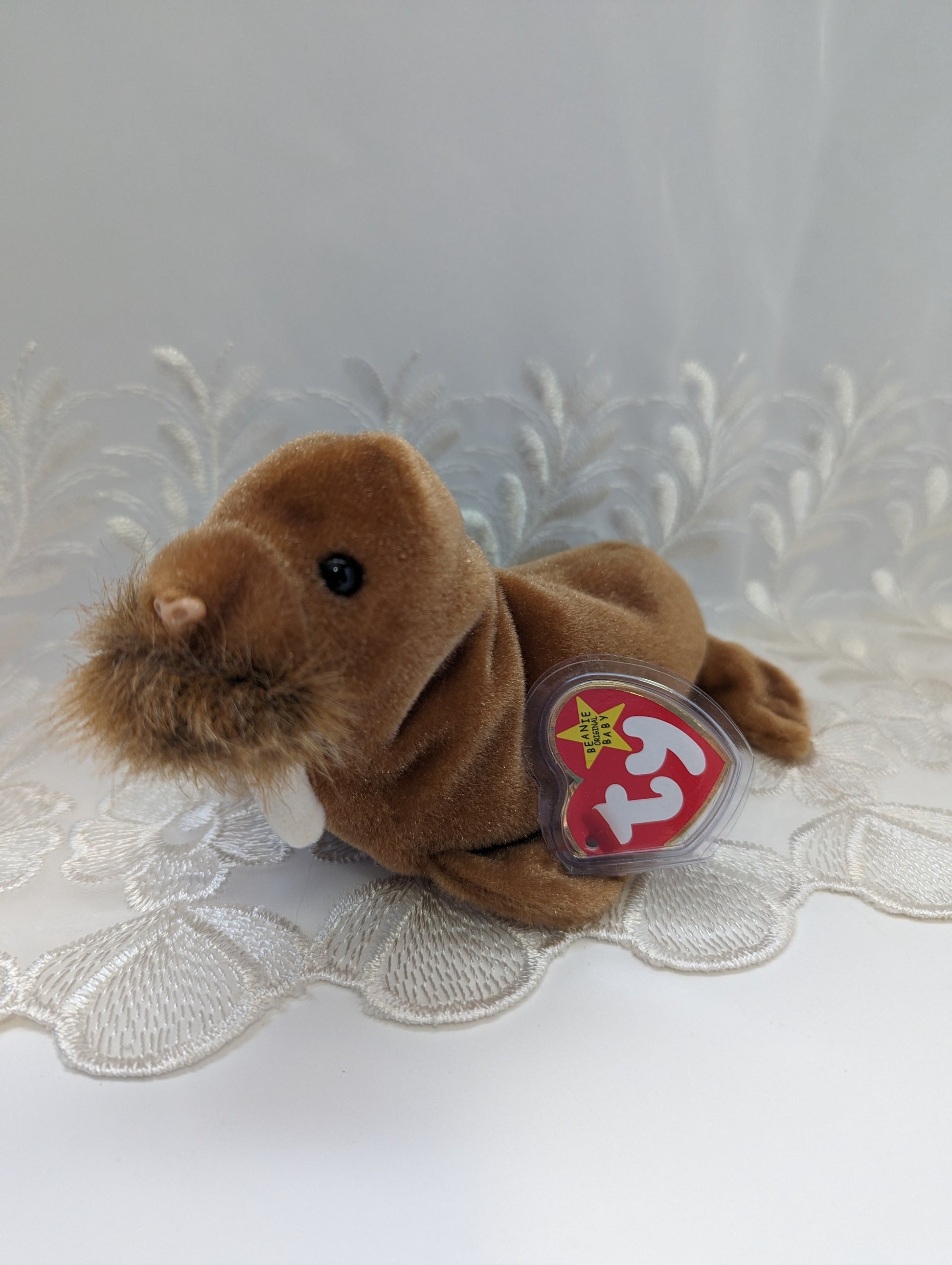 Ty Beanie Baby - Paul The Brown Walrus (8in) - Vintage Beanies Canada