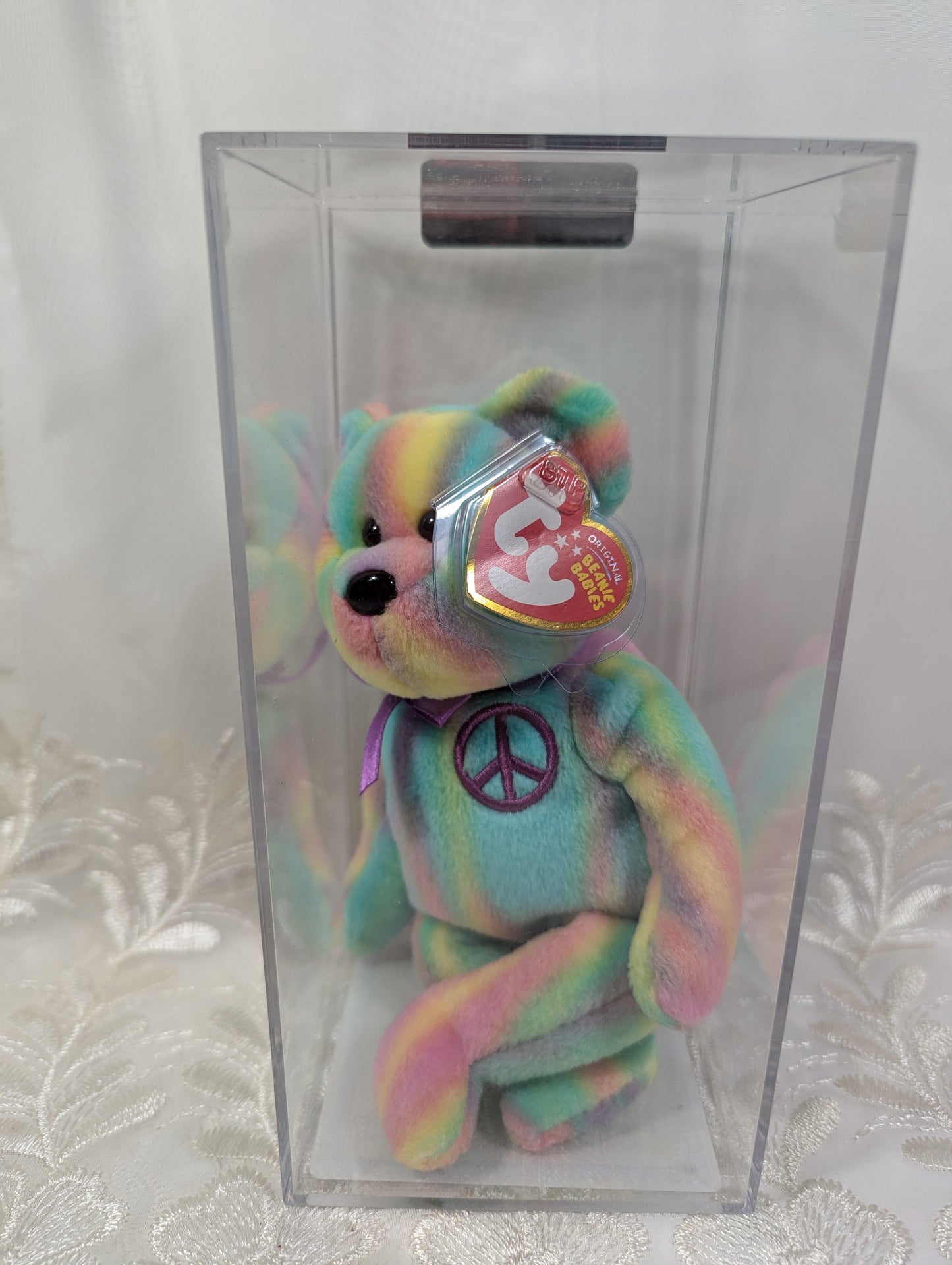 Ty Beanie Baby - Peace The Bear (8.5in) 2010 Version - Vintage Beanies Canada