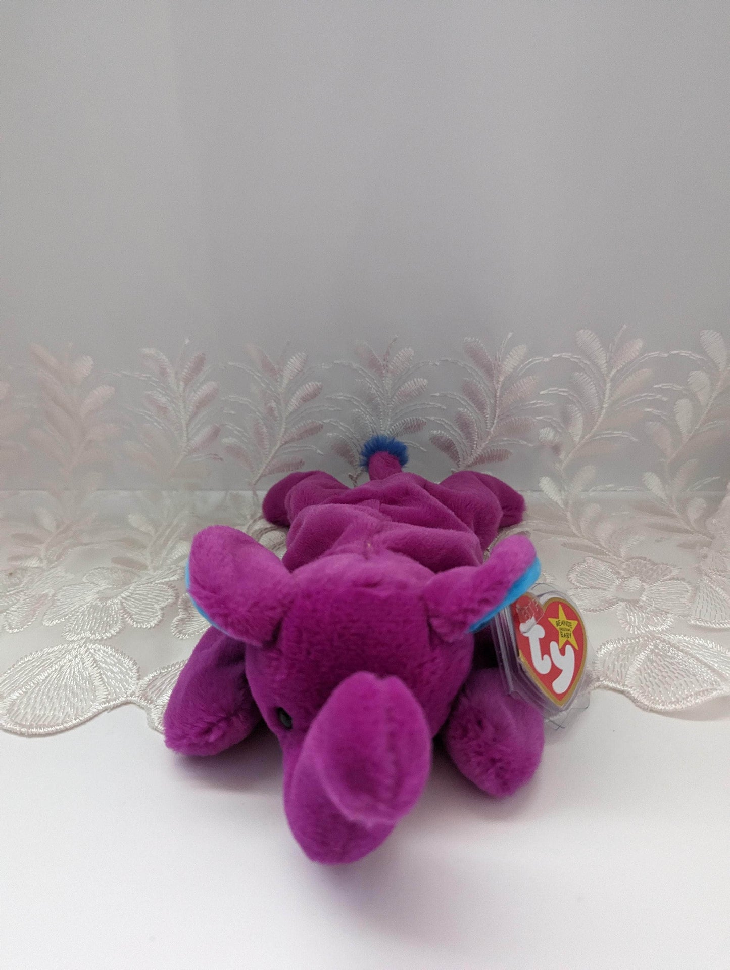 Ty Beanie Baby - Peanut II The Purple Elephant - 30th anniversary (8in) - Vintage Beanies Canada