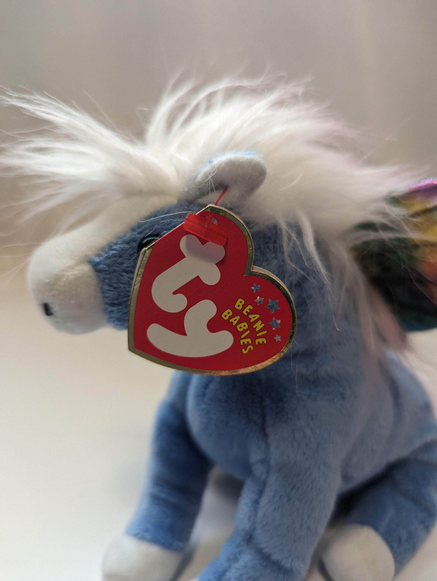 Ty Beanie Baby - Pegasus The Blue Pegasus (6in) - Vintage Beanies Canada