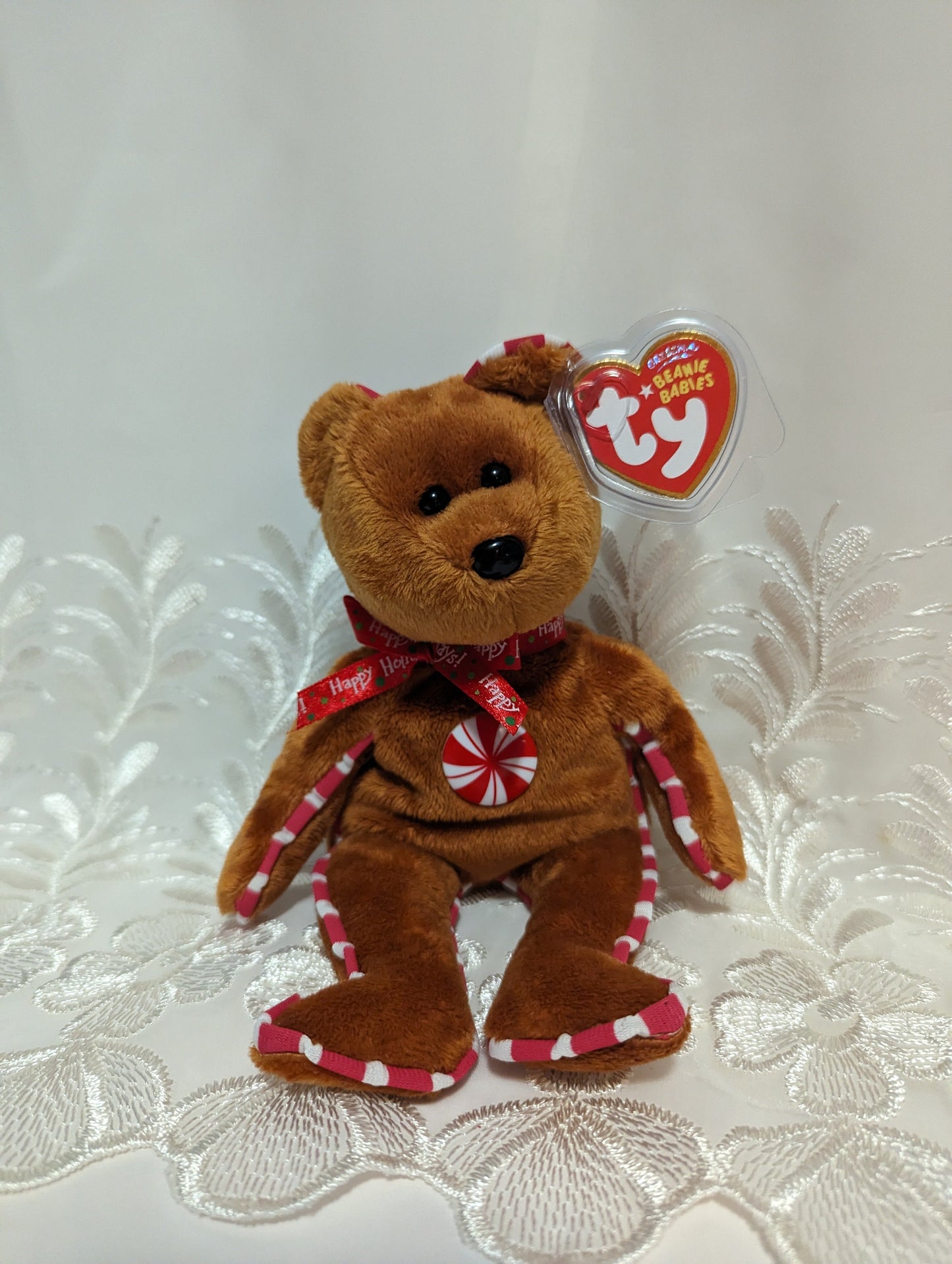 Ty Beanie Baby - Peppermint The Bear (8.5in) Hallmark Exclusive - Vintage Beanies Canada