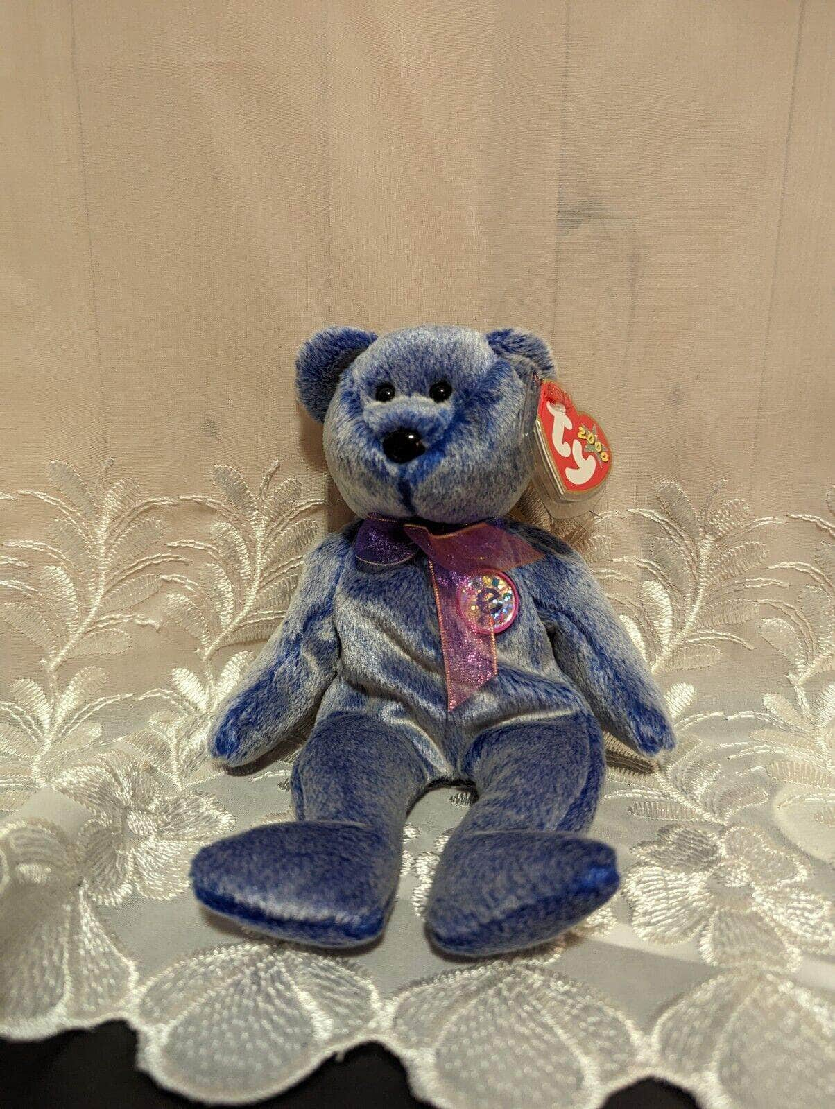 Ty Beanie Baby - Periwinkle The Bear (8.5in) - Vintage Beanies Canada