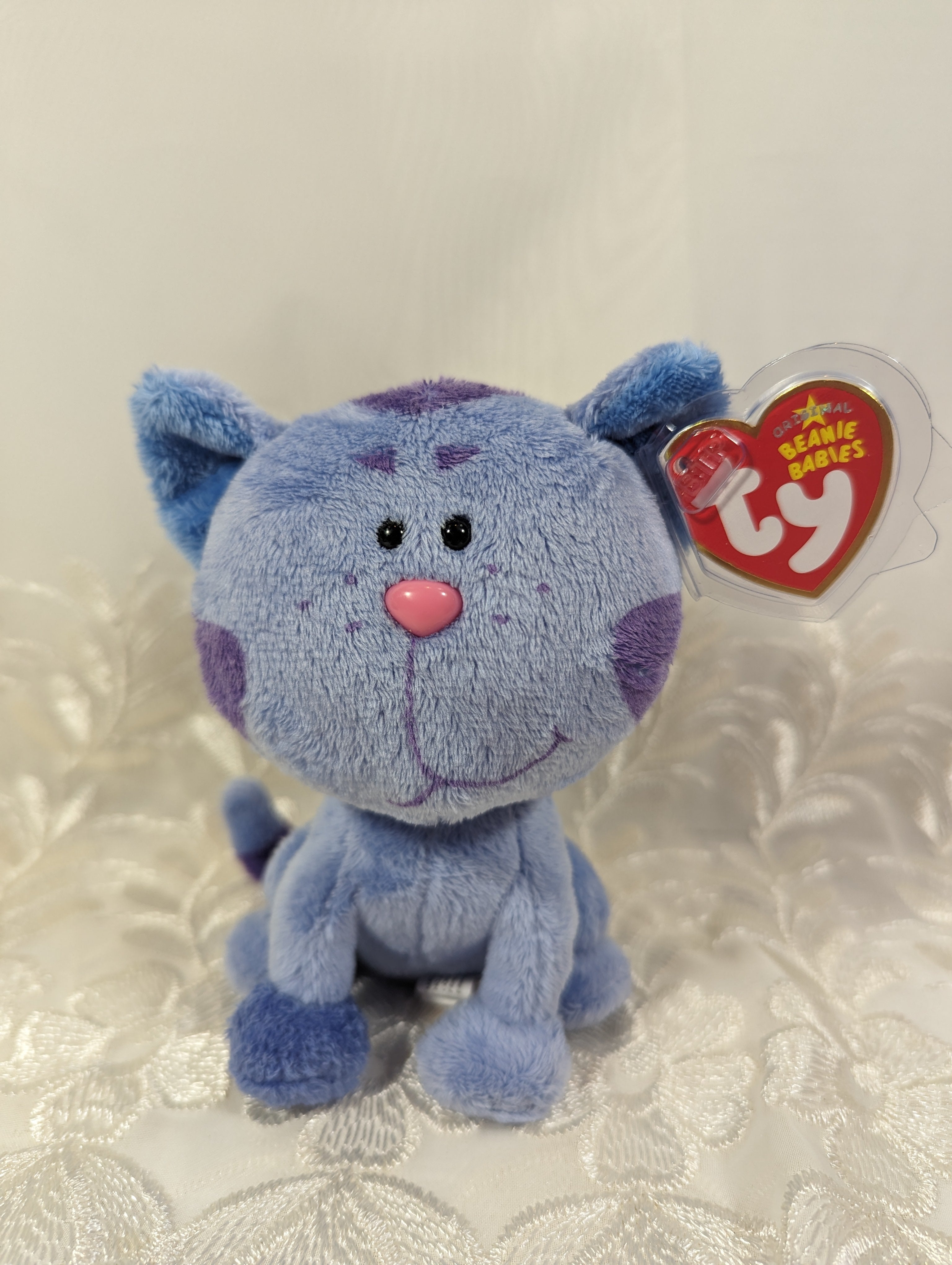 Ty Beanie Baby - Periwinkle the Cat from Blues Clues (6 in) - Vintage ...