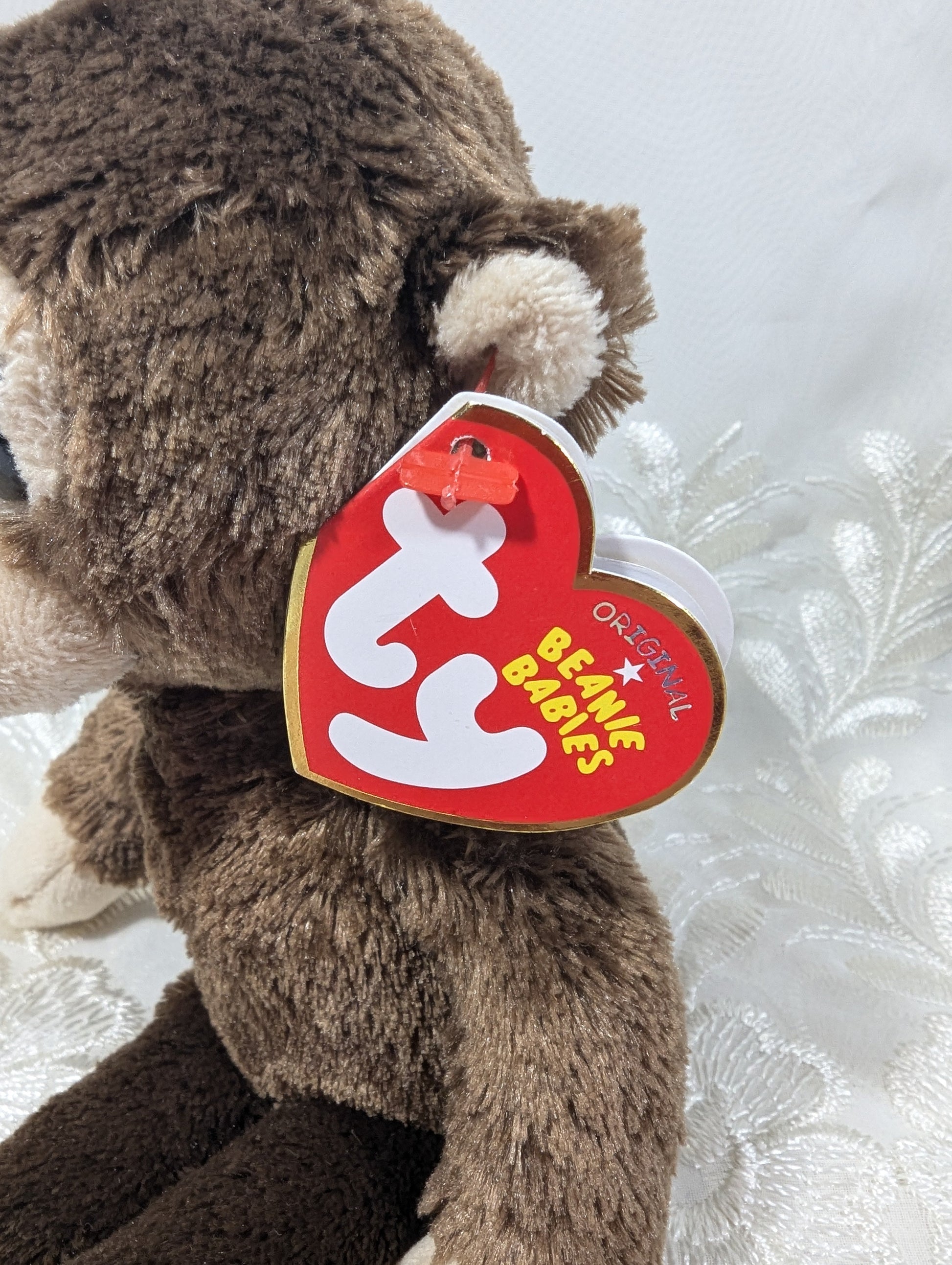 Ty Beanie Baby - Petals The Monkey (7in) *Rare* Near Mint Tag - Vintage Beanies Canada