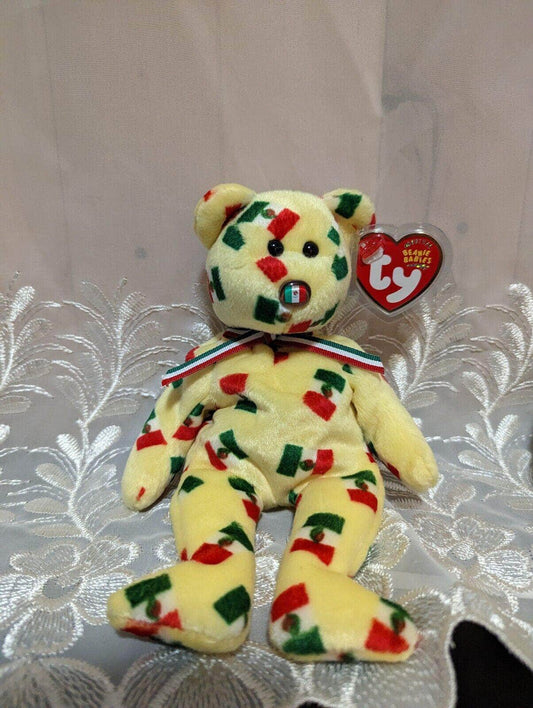 Ty Beanie Baby - Pinata The Mexico Bear - Flag Nose Version (9in) - Vintage Beanies Canada