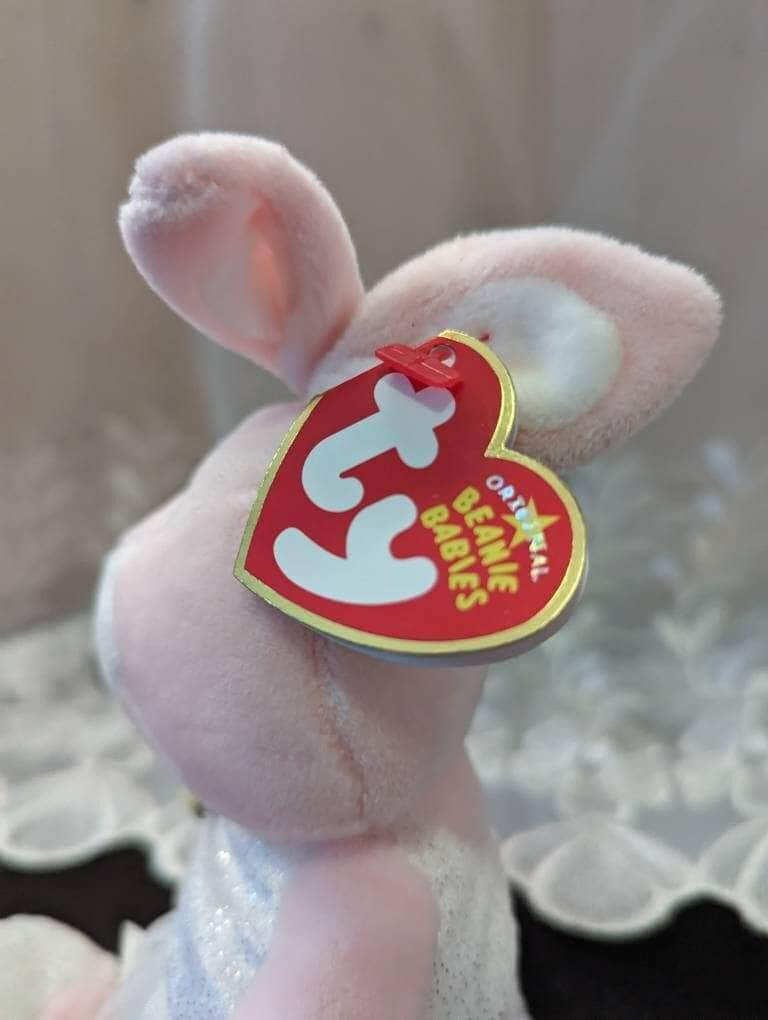 Ty Beanie Baby - Pique The Pink Ballerina Bunny Rabbit (8.5in) Near Mint - Vintage Beanies Canada