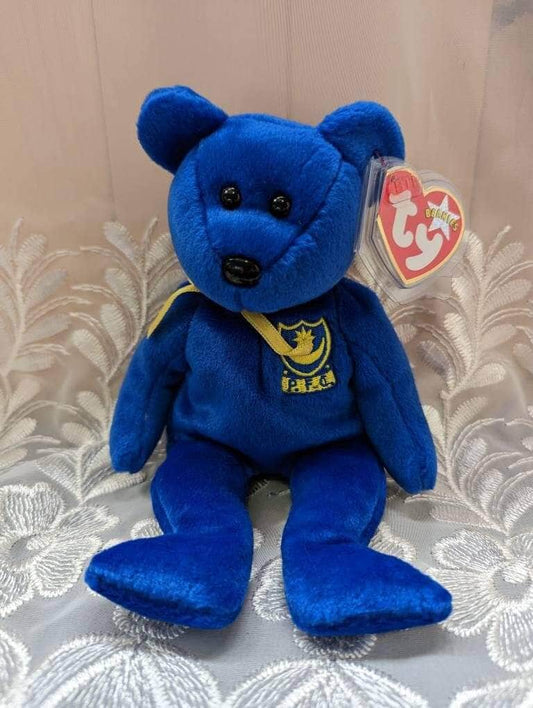 Ty Beanie Baby - Pompey The Blue Bear - UK Exclusive Portsmouth Football Club (8.5in) - Vintage Beanies Canada