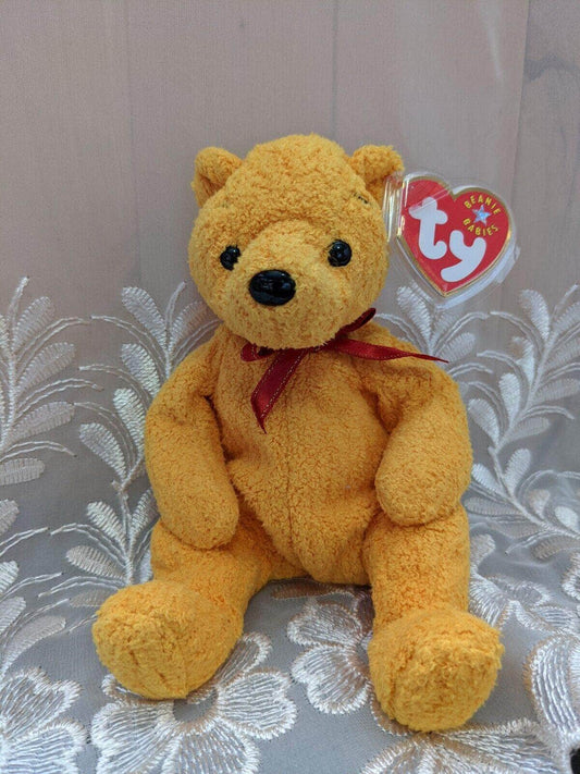 Ty Beanie Baby - Poopsie Yellow Bear (5.5in) - Vintage Beanies Canada