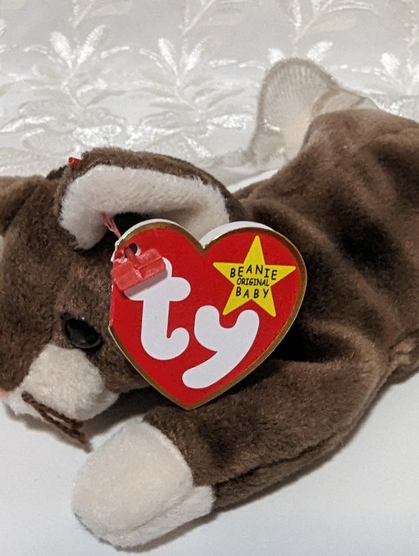 Ty Beanie Baby - Pounce The Cat (8 in) - Vintage Beanies Canada