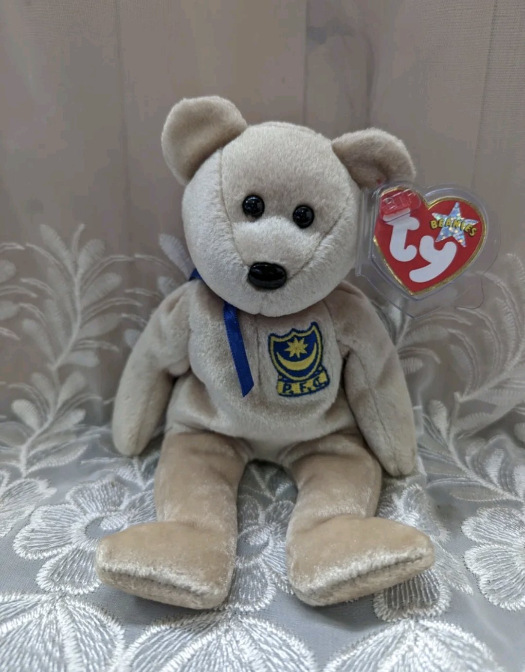 TY Beanie Baby - Premier The Bear - UK Exclusive Portsmouth Football Club (8.5in) - Vintage Beanies Canada