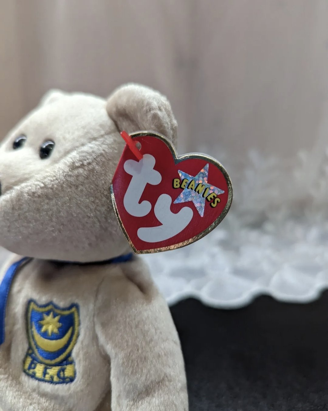 TY Beanie Baby - Premier The Bear - UK Exclusive Portsmouth Football Club (8.5in) - Vintage Beanies Canada