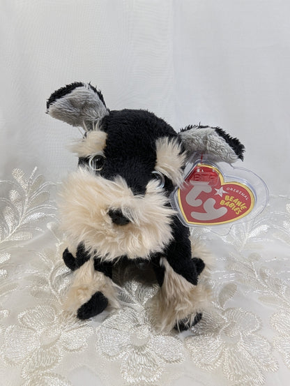 Ty Beanie Baby - Pretzels the Schnauzer Dog (6in) Near Mint Tag - Vintage Beanies Canada