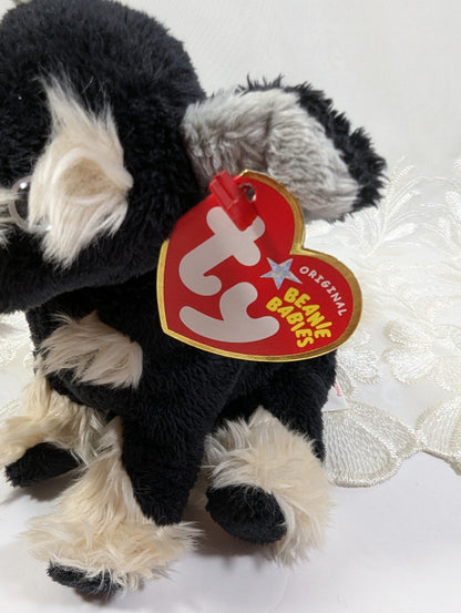 Ty Beanie Baby - Pretzels the Schnauzer Dog (6in) Near Mint Tag - Vintage Beanies Canada