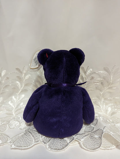 Ty Beanie Baby - Princess the Princess Diana Bear - Made in Indonesia, PE Pellets, with Canadian Tush Tag! *Rare* (8.5 in) - Vintage Beanies Canada