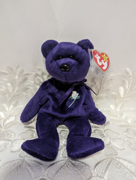 Ty Beanie Baby - Princess The Purple Bear (8.5in) - Vintage Beanies Canada