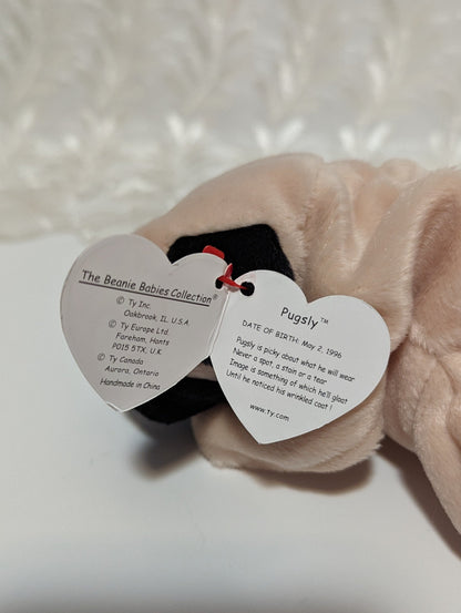 Ty Beanie Baby - Pugsley The Pug Dog (8in) - Vintage Beanies Canada