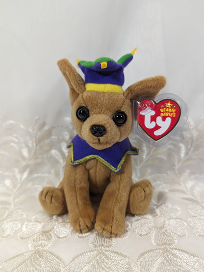 Ty Beanie Baby - Punchline the Jester Chihuahua (6in) - Vintage Beanies Canada