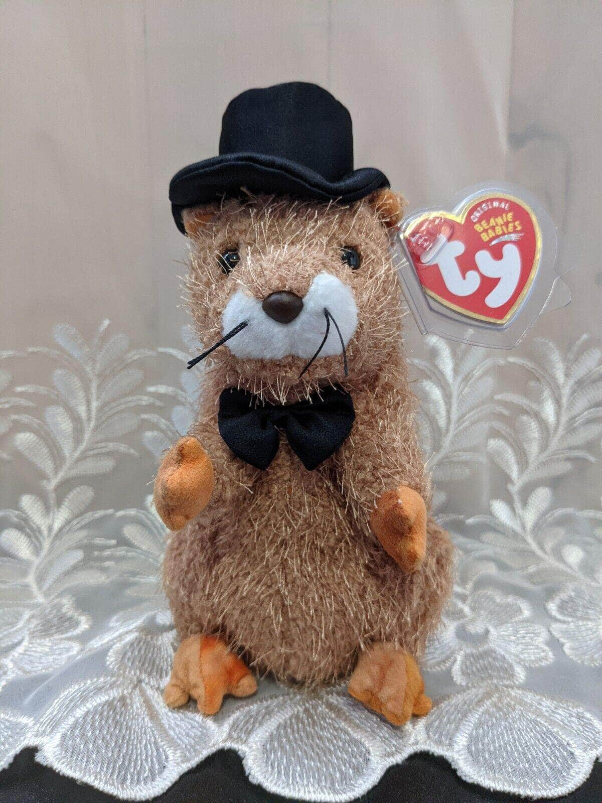 Ty Beanie Baby - Punxsutawn-e Phil 2004 Groundhog w/ Top Hat (6.5in) Internet Exclusive - Vintage Beanies Canada