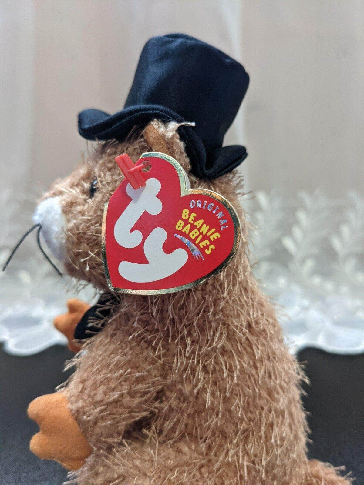 Ty Beanie Baby - Punxsutawn-e Phil 2004 Groundhog w/ Top Hat (6.5in) Internet Exclusive - Vintage Beanies Canada