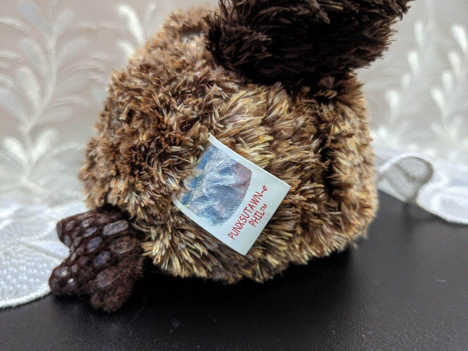 Ty Beanie Baby - Punxsutawn-e Phil the Groundhog 2002 (6in) - Vintage Beanies Canada