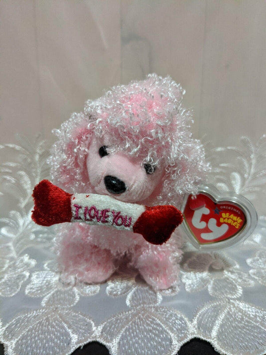 Ty Beanie Baby - Pup-in-love The Valentines Day Pink Poodle (6in) - Vintage Beanies Canada