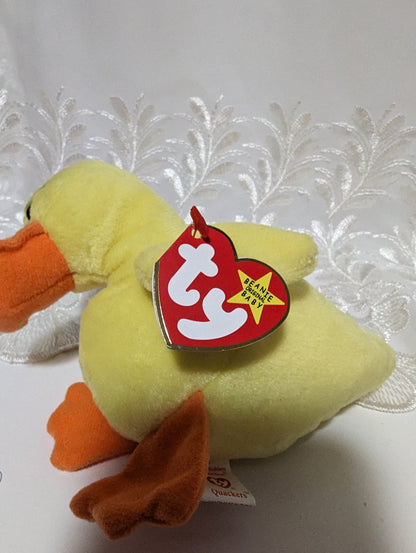 Ty Beanie Baby - Quackers The Duck (5.5in) - Vintage Beanies Canada