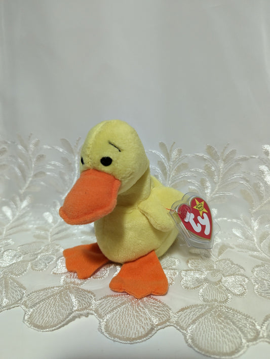 Ty Beanie Baby - Quackers The Duck (5.5in) - Vintage Beanies Canada