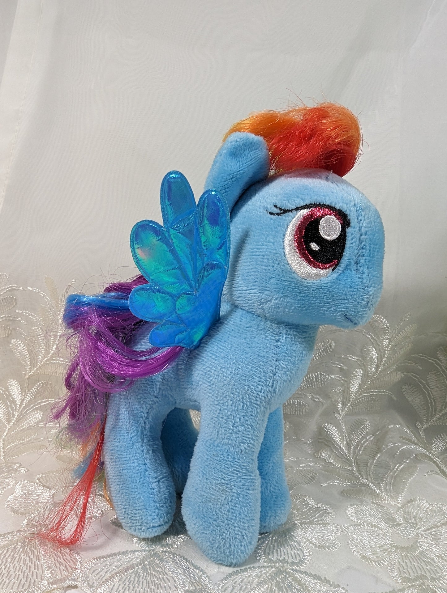 Ty Beanie Baby - Rainbow Dash the blue Pony from My Little Pony (7in) No Tag - Vintage Beanies Canada