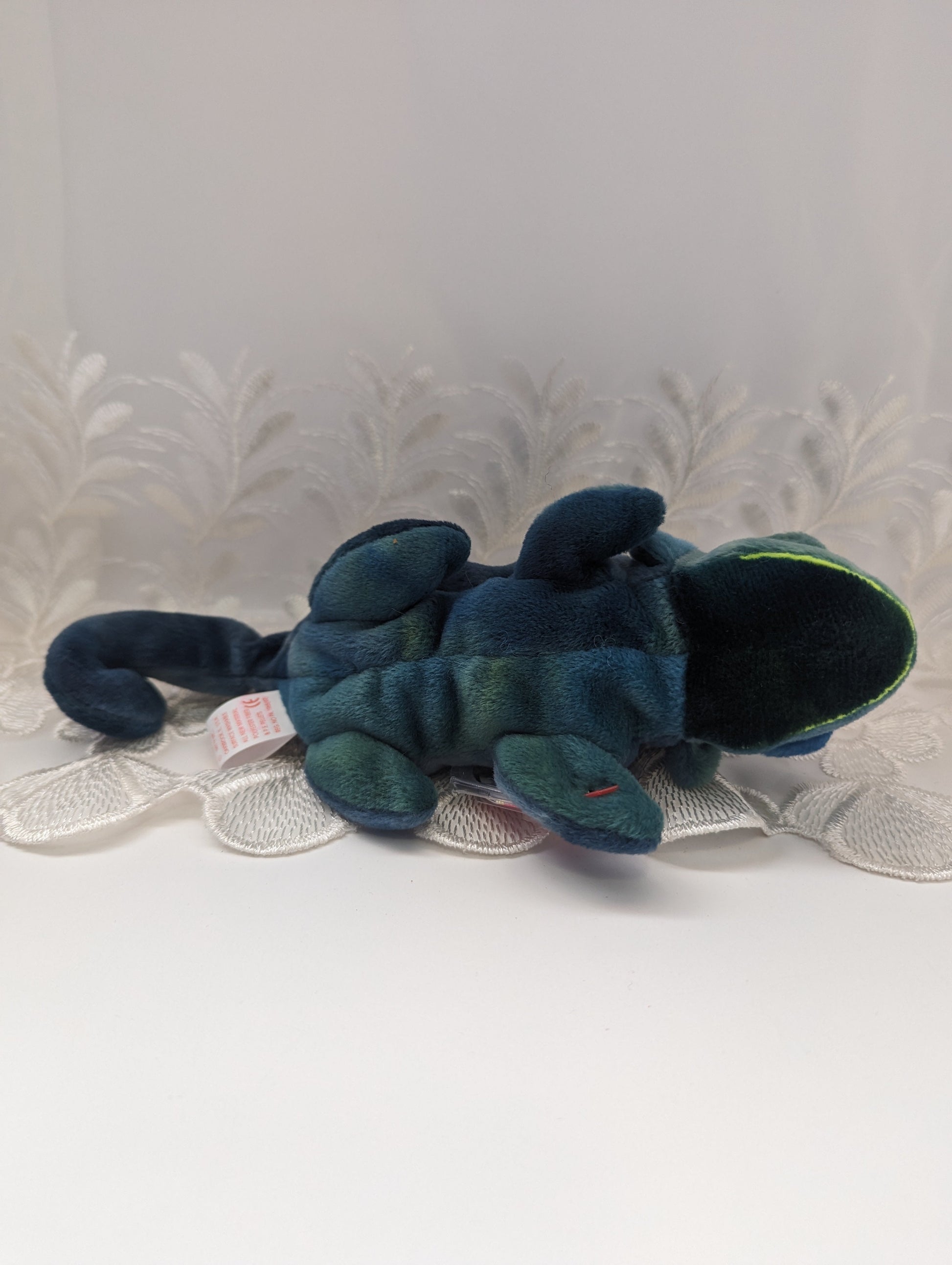 Ty Beanie Baby - Rainbow The Blue Chameleon (8in) - Vintage Beanies Canada